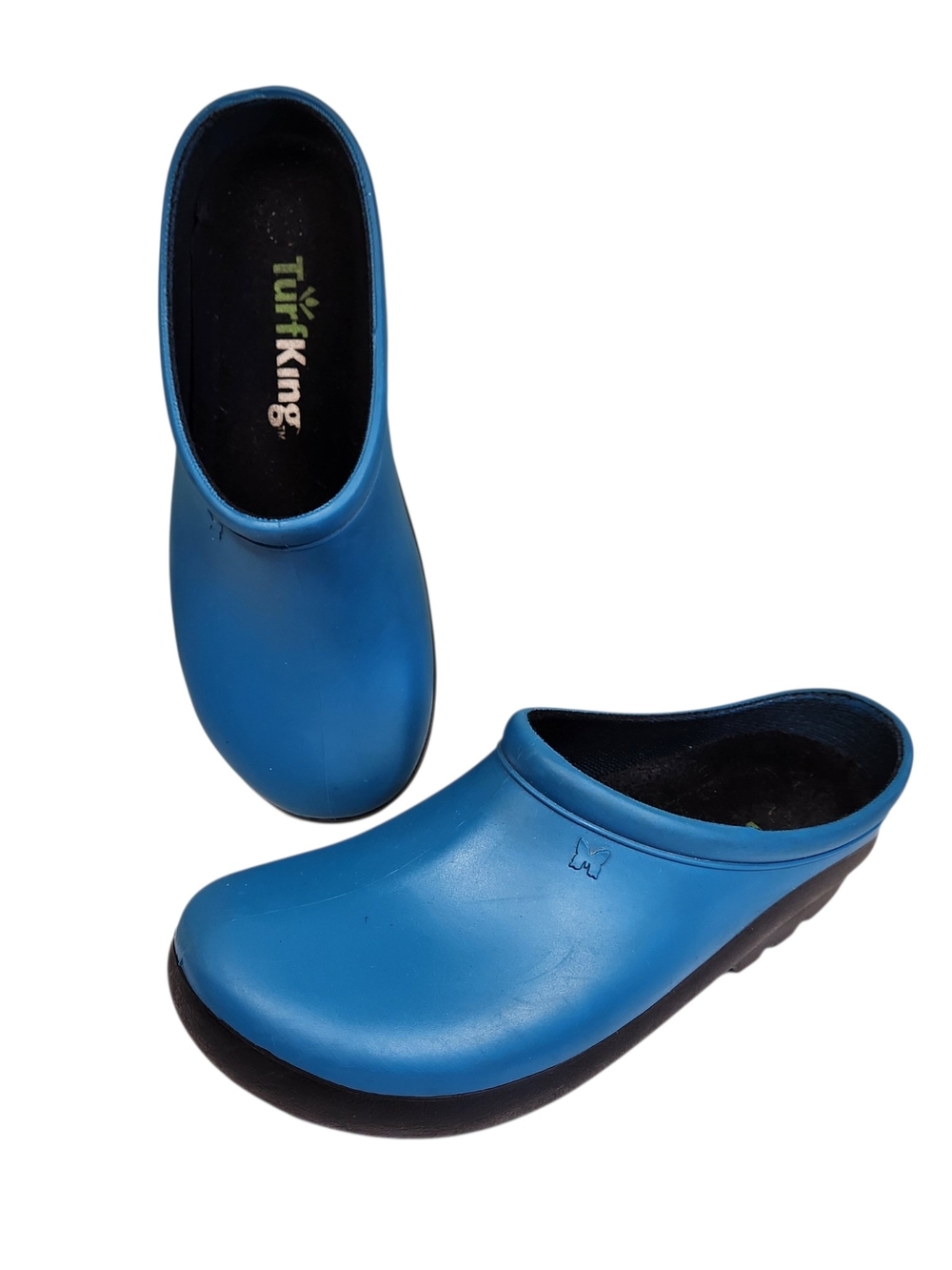 Sloggers Blue Turf King Slip On Garden Rubber Clogs Shoes Women's Size 9
